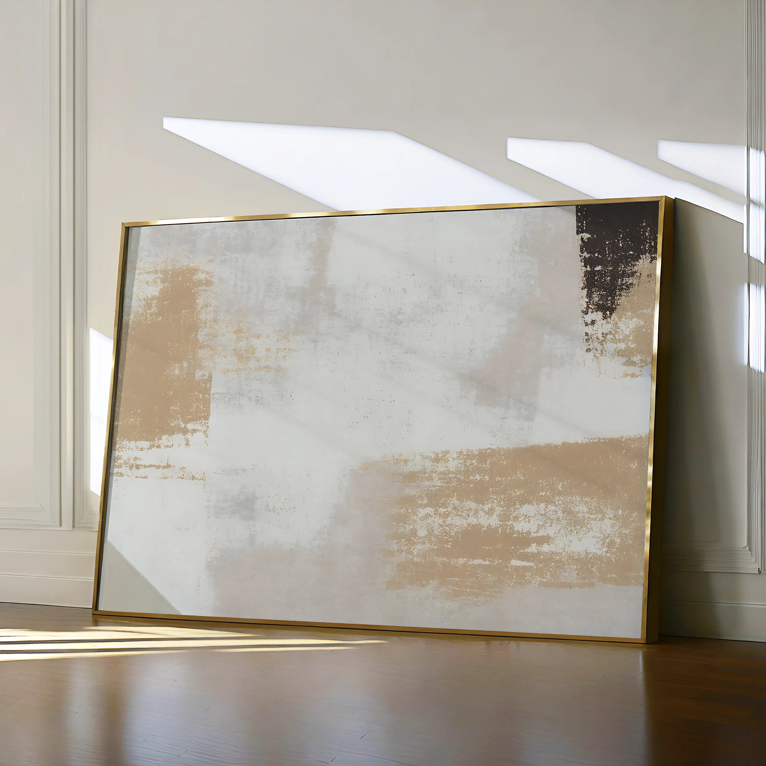 Abstract 086 Canvas Art 18" x 24" / 45 x 60 cm / Black