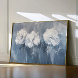 Floral 086 Canvas Art 18" x 24" / 45 x 60 cm / Black