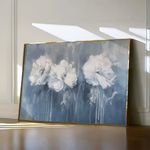 Floral 086 Canvas Art 60 x 40 cm / Black
