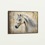 Horses 086 Canvas Art 18" x 24" / 45 x 60 cm / Black