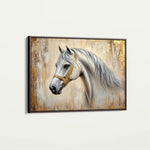 Horses 086 Canvas Art 60 x 40 cm / Black