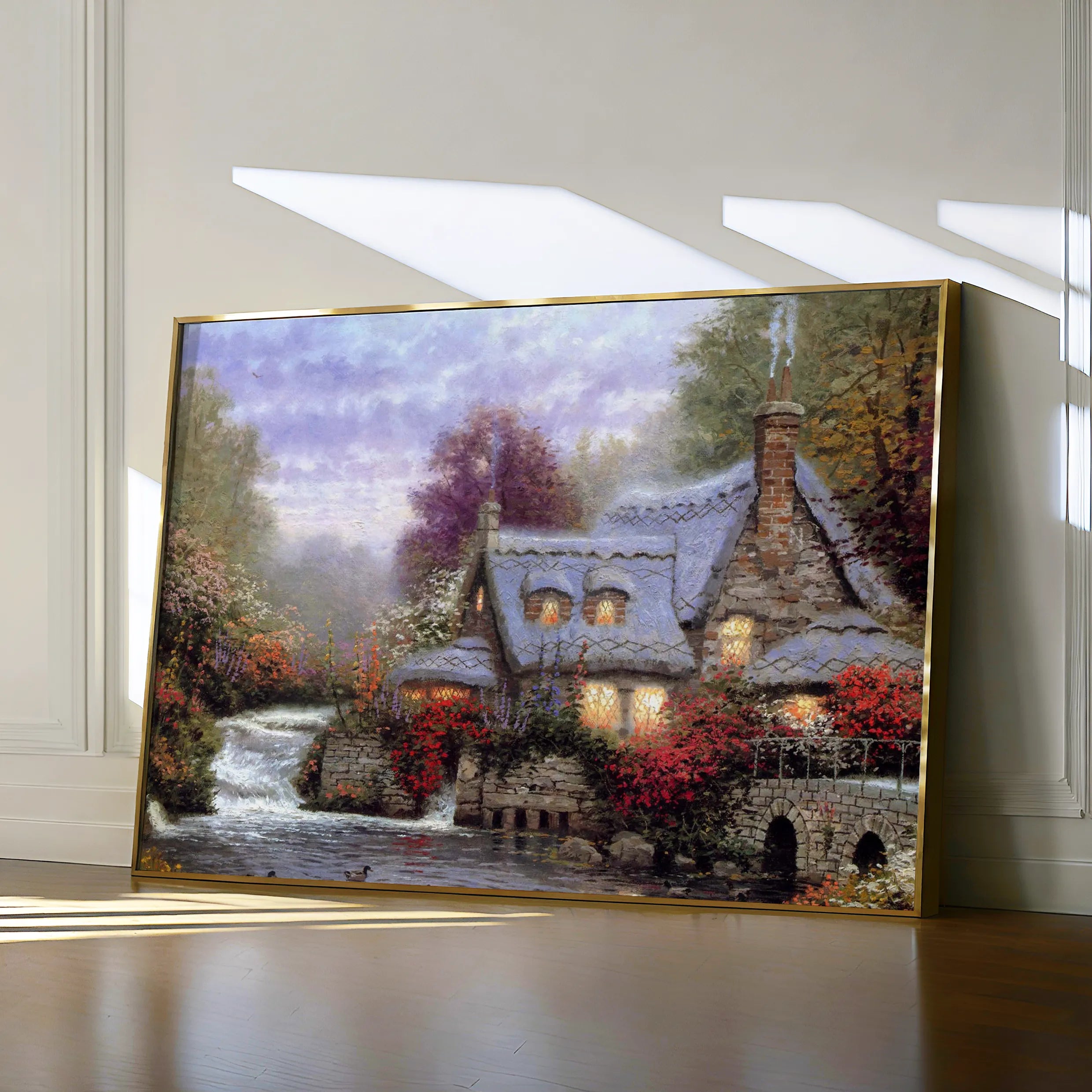 Landscape 086 Canvas Art 18" x 24" / 45 x 60 cm / Black