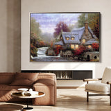 Landscape 086 Canvas Art 18" x 24" / 45 x 60 cm / Black