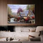 Landscape 086 Canvas Art 18" x 24" / 45 x 60 cm / Black
