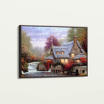 Landscape 086 Canvas Art 18" x 24" / 45 x 60 cm / Black