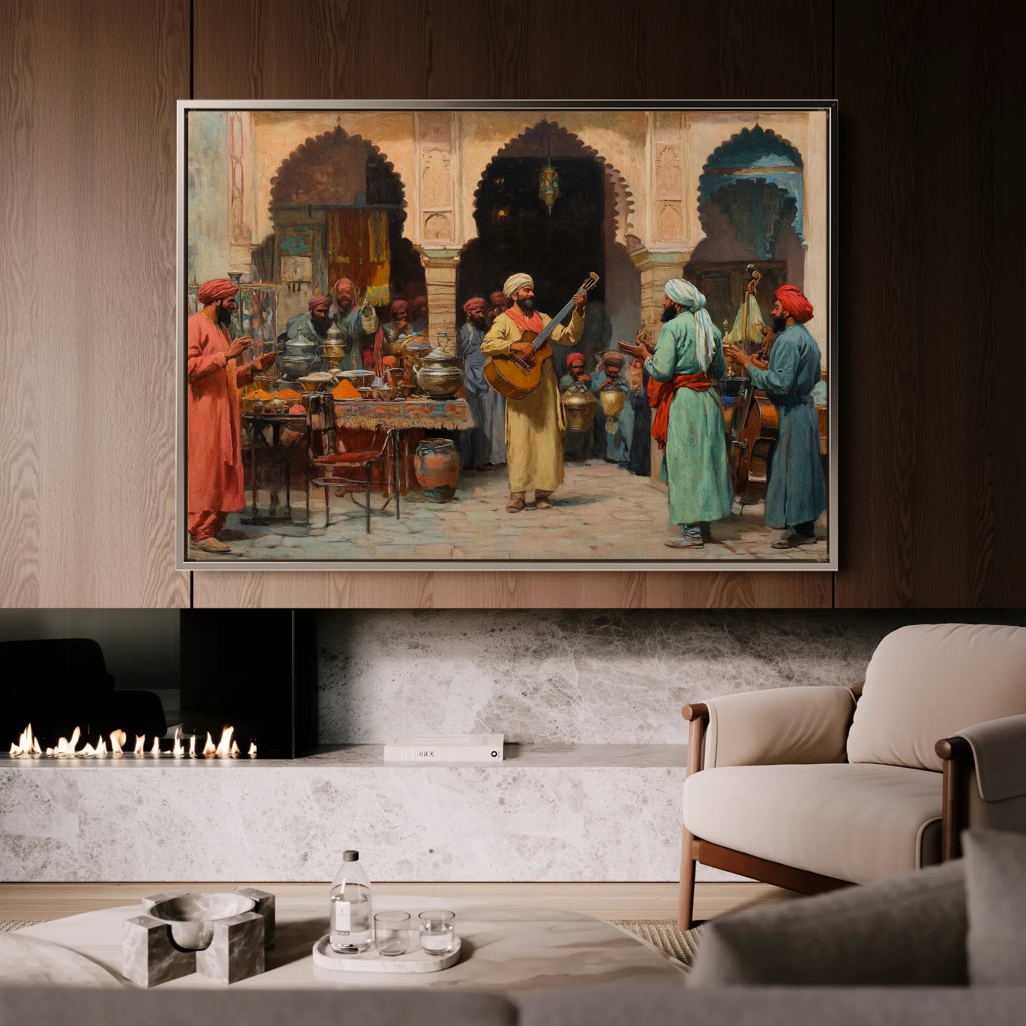 Orientalist 086 Canvas Art 18" x 24" / 45 x 60 cm / Black