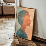 Portrait 086 Canvas Art 18" x 24" / 45 x 60 cm / Black