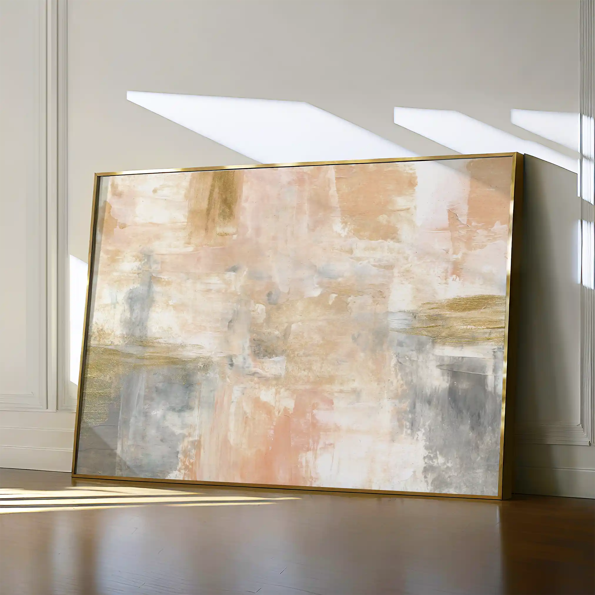 Abstract 087 Canvas Art 18" x 24" / 45 x 60 cm / Black