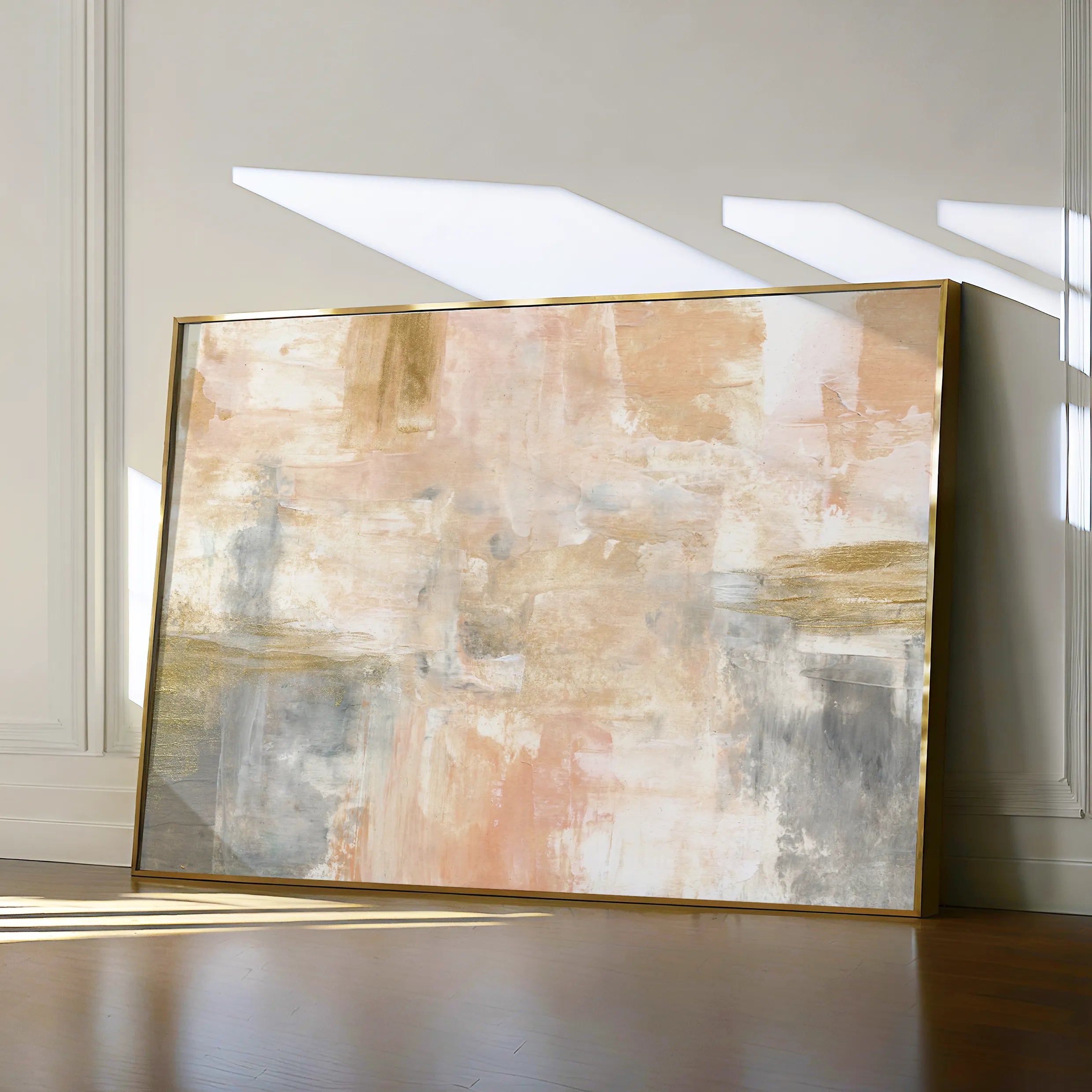 Abstract 087 Canvas Art 18" x 24" / 45 x 60 cm / Black