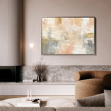 Abstract 087 Canvas Art 18" x 24" / 45 x 60 cm / Black