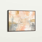 Abstract 087 Canvas Art 18" x 24" / 45 x 60 cm / Black