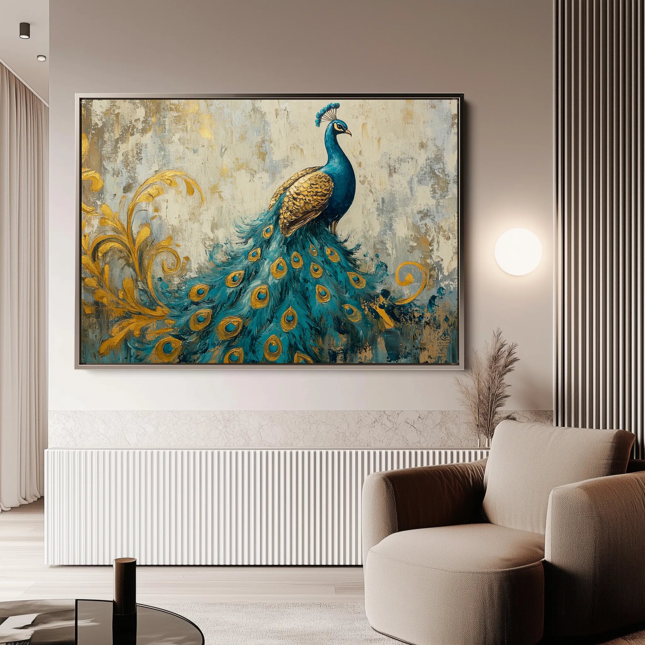 Animals 087 Canvas Art 18" x 24" / 45 x 60 cm / Black