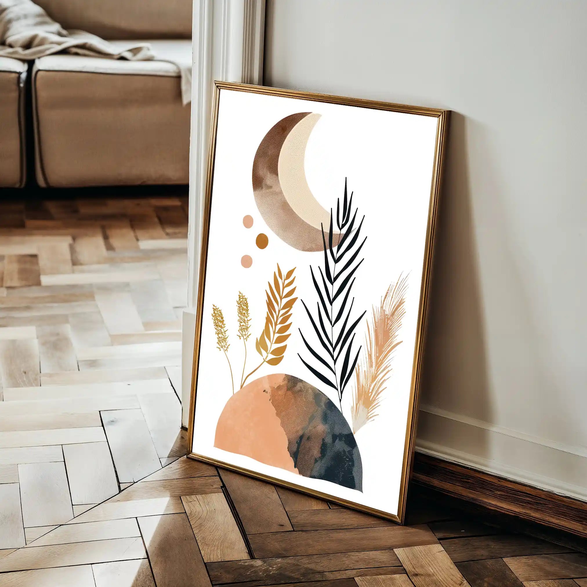 Boho 087 Canvas Art 60 x 40 cm / Black