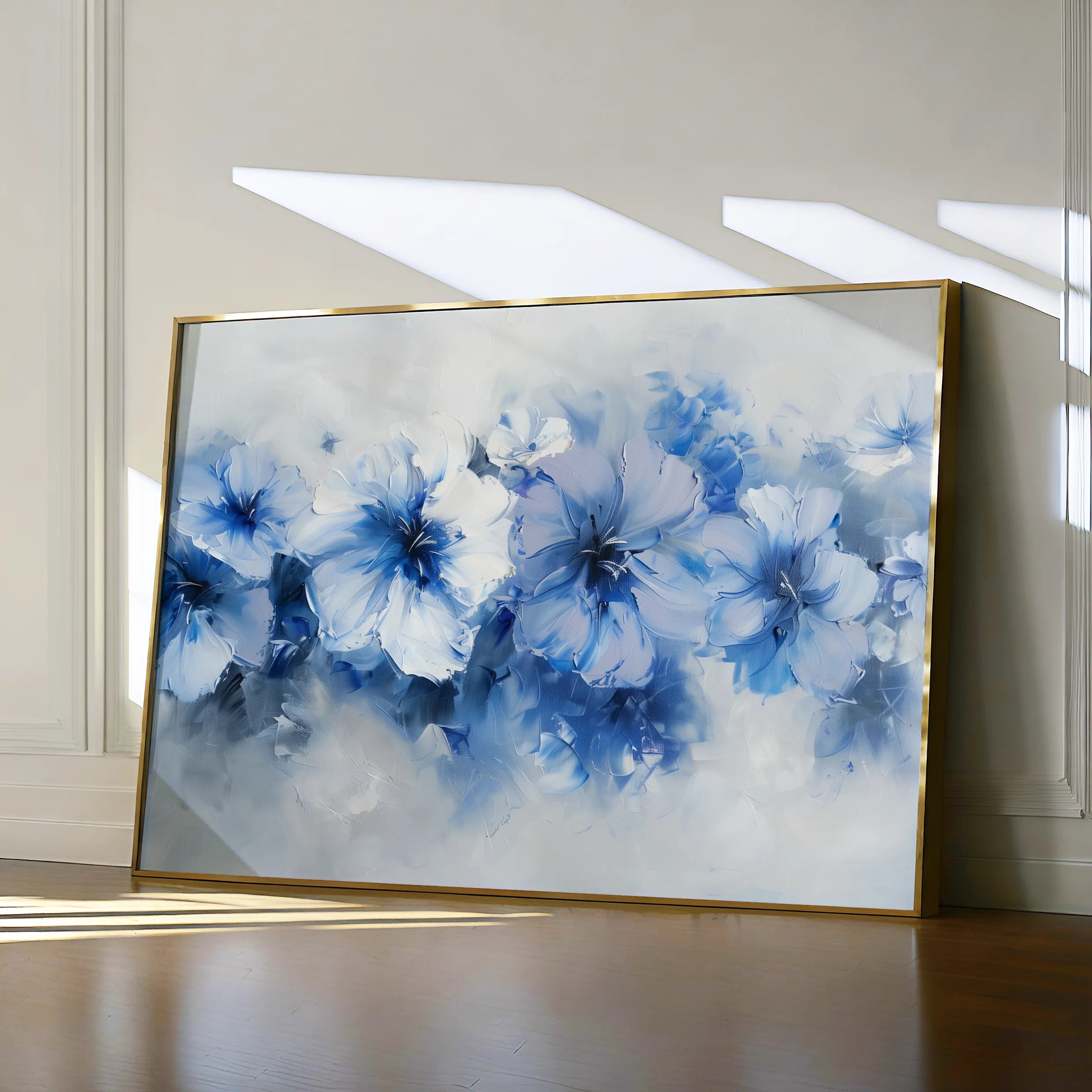 Floral 087 Canvas Art 18" x 24" / 45 x 60 cm / Black