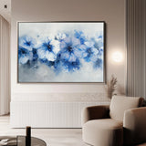 Floral 087 Canvas Art 18" x 24" / 45 x 60 cm / Black