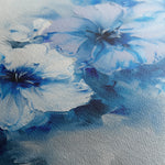 Floral 087 Canvas Art 18" x 24" / 45 x 60 cm / Black