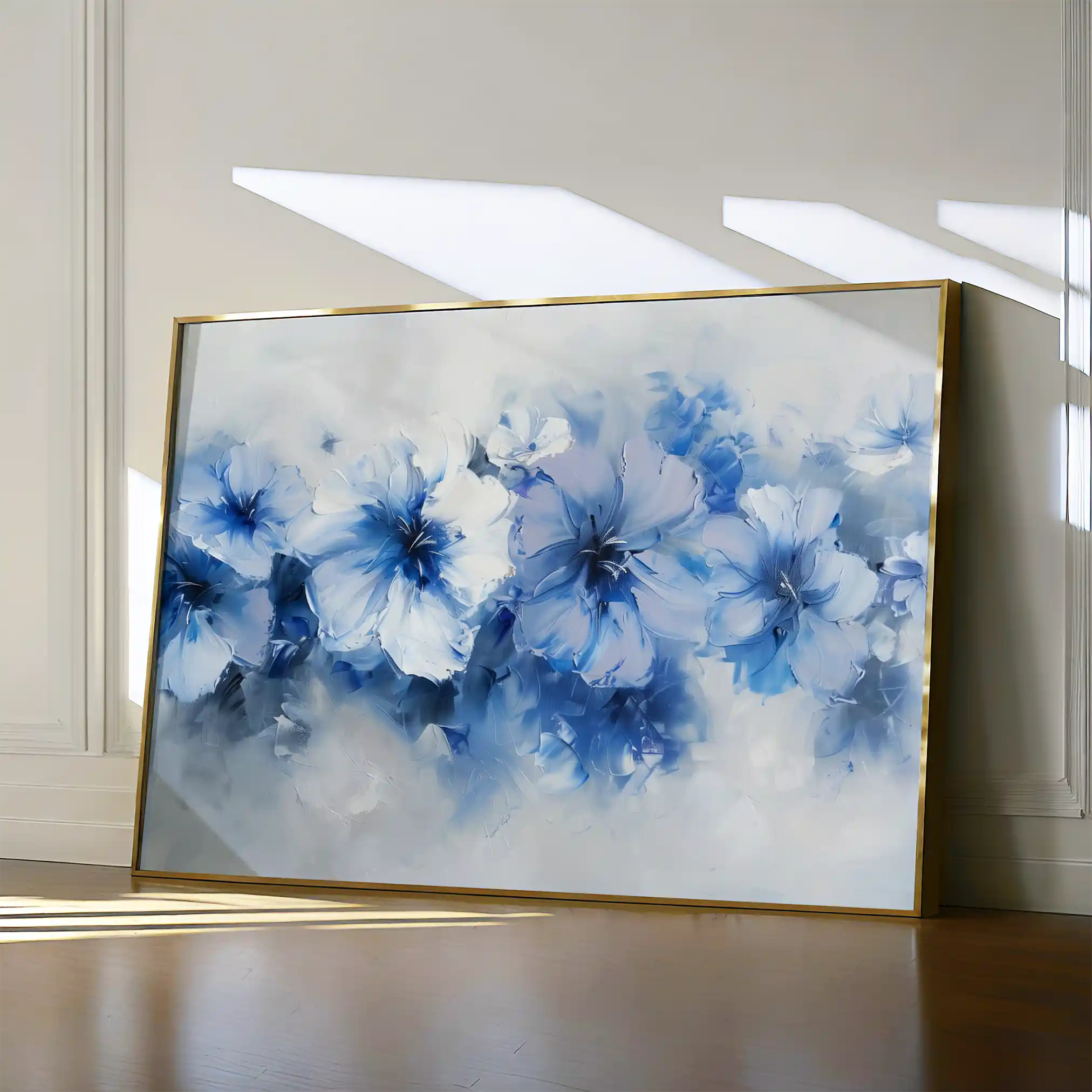 Floral 087 Canvas Art 60 x 40 cm / Black