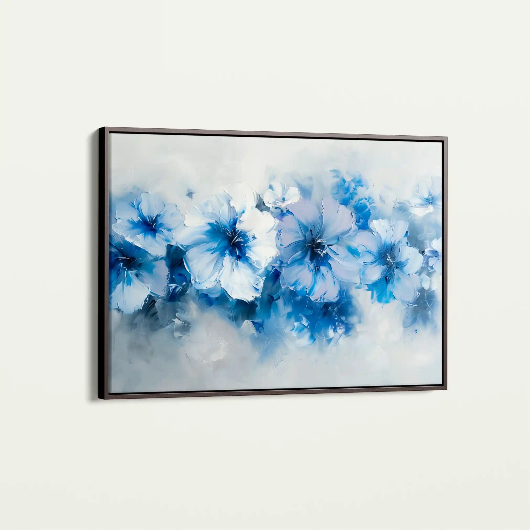 Floral 087 Canvas Art 60 x 40 cm / Black