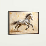 Horses 087 Canvas Art 60 x 40 cm / Black