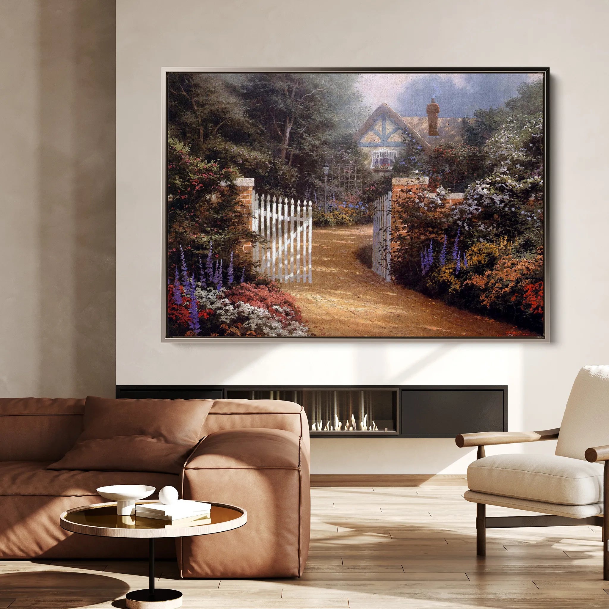 Landscape 087 Canvas Art 18" x 24" / 45 x 60 cm / Black