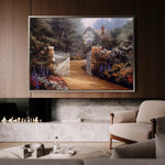 Landscape 087 Canvas Art 60 x 40 cm / Black