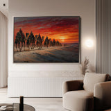 Orientalist 087 Canvas Art 18" x 24" / 45 x 60 cm / Black