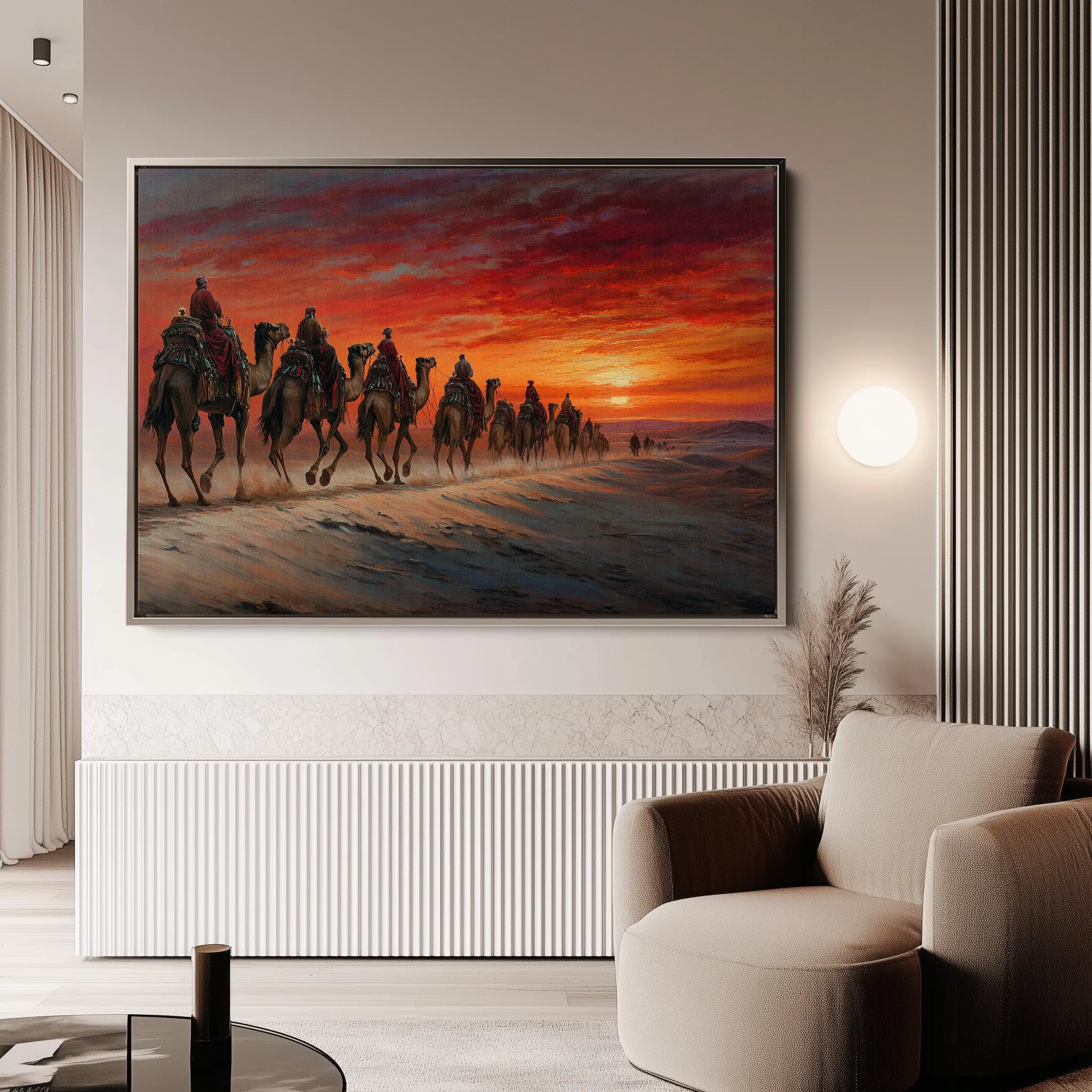 Orientalist 087 Canvas Art 18" x 24" / 45 x 60 cm / Black
