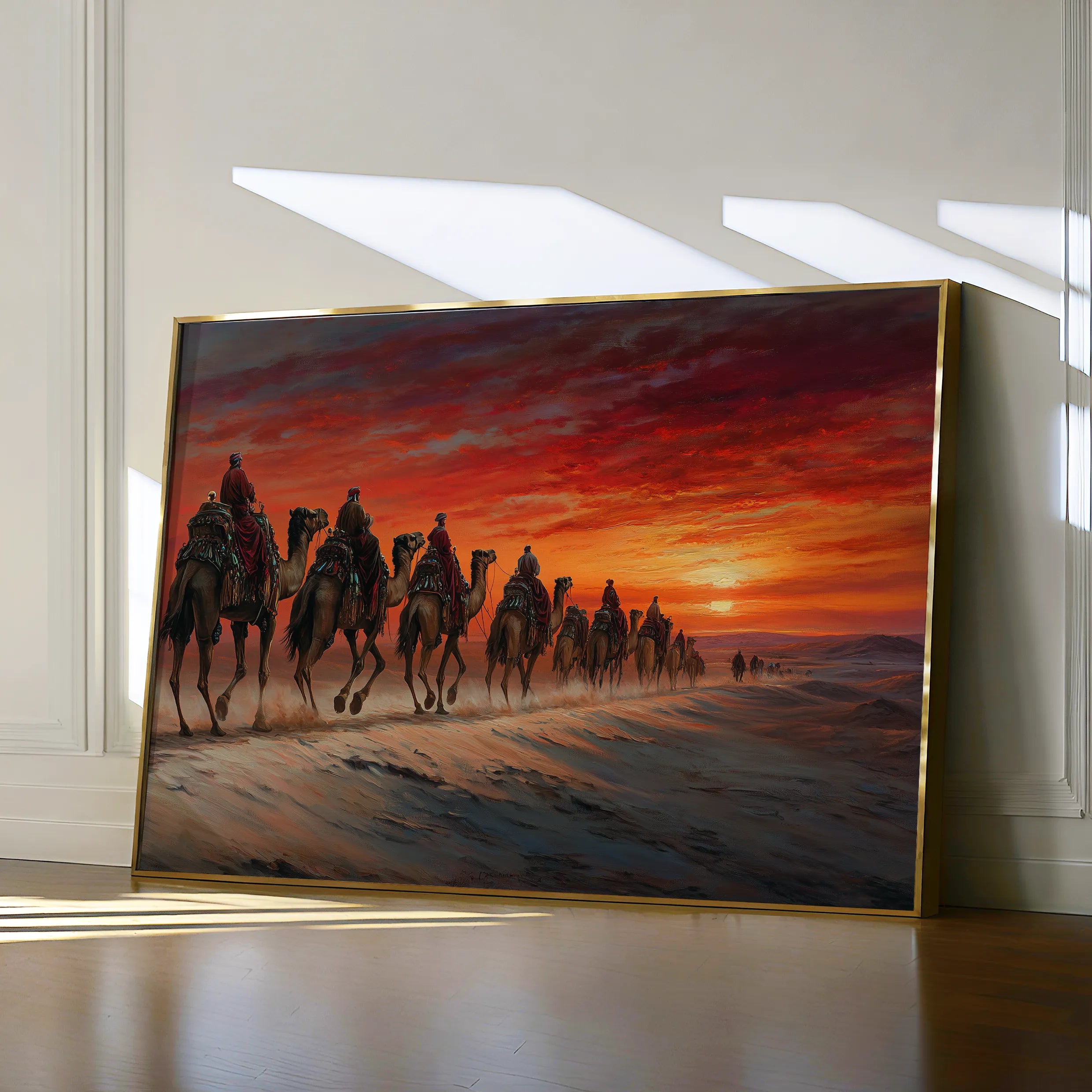 Orientalist 087 Canvas Art 18" x 24" / 45 x 60 cm / Black