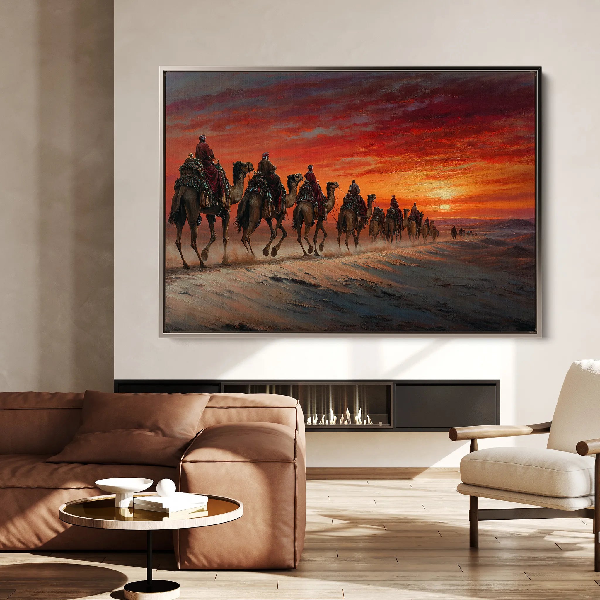 Orientalist 087 Canvas Art 18" x 24" / 45 x 60 cm / Black