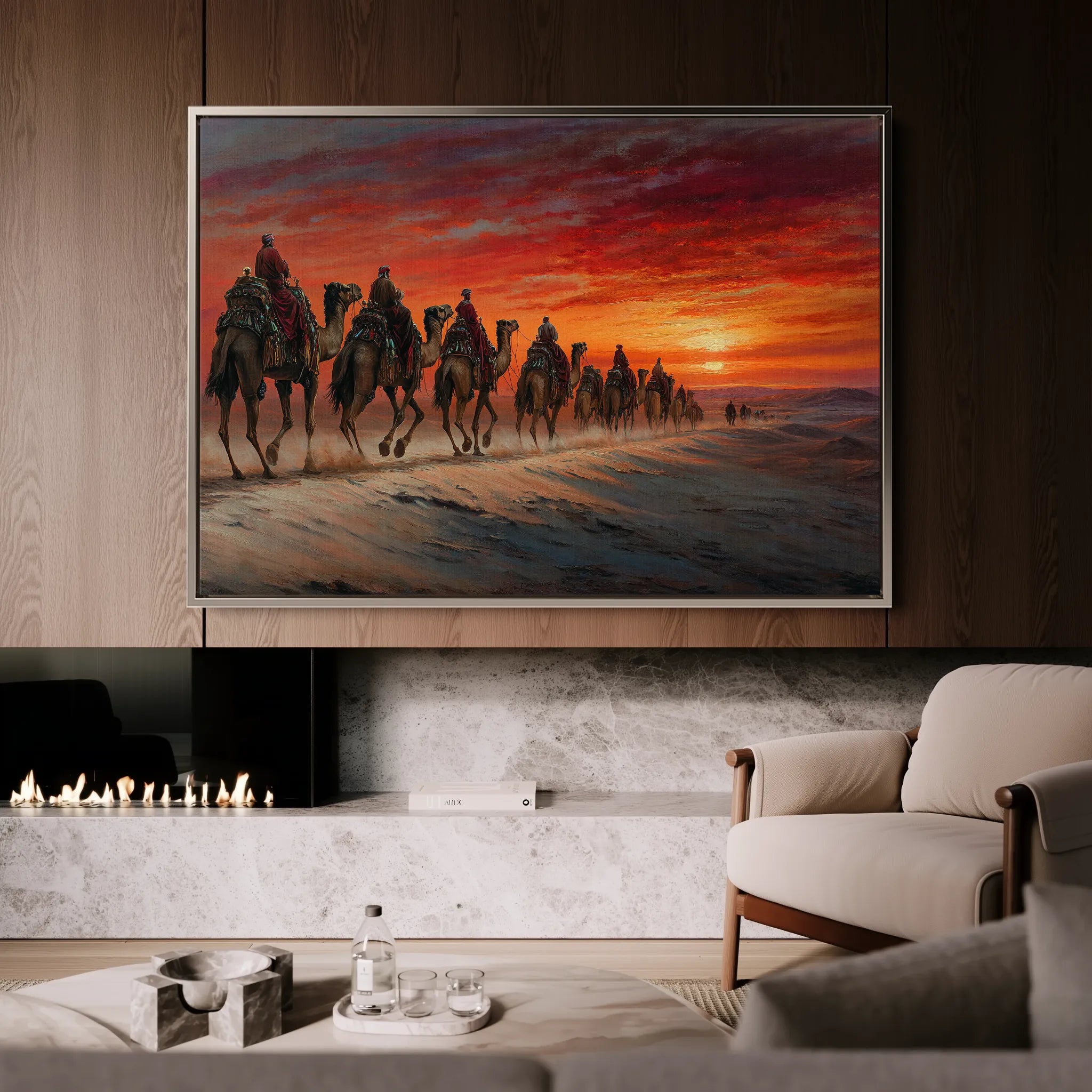 Orientalist 087 Canvas Art 18" x 24" / 45 x 60 cm / Black
