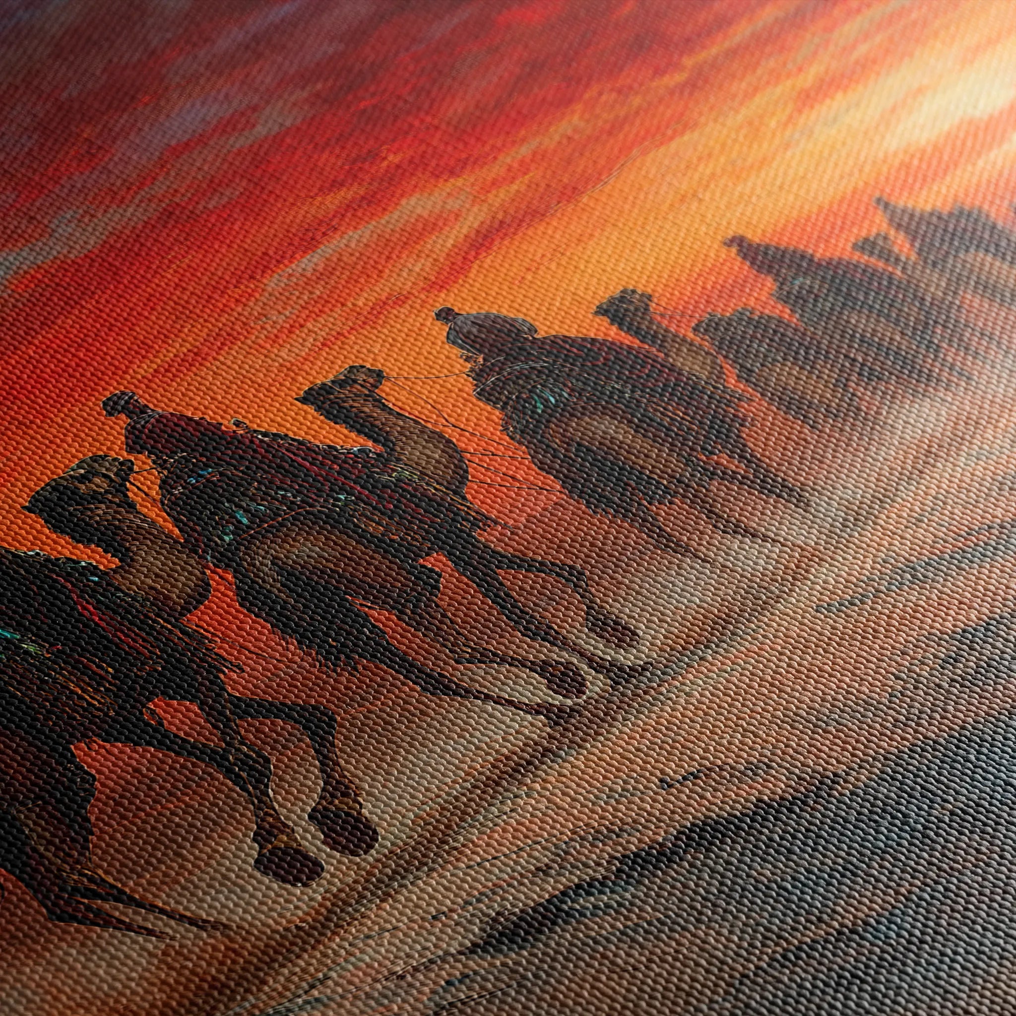 Orientalist 087 Canvas Art 18" x 24" / 45 x 60 cm / Black