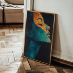 Portrait 087 Canvas Art 18" x 24" / 45 x 60 cm / Black