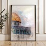 Palestine 087 Canvas Art 60 x 40 cm / Black
