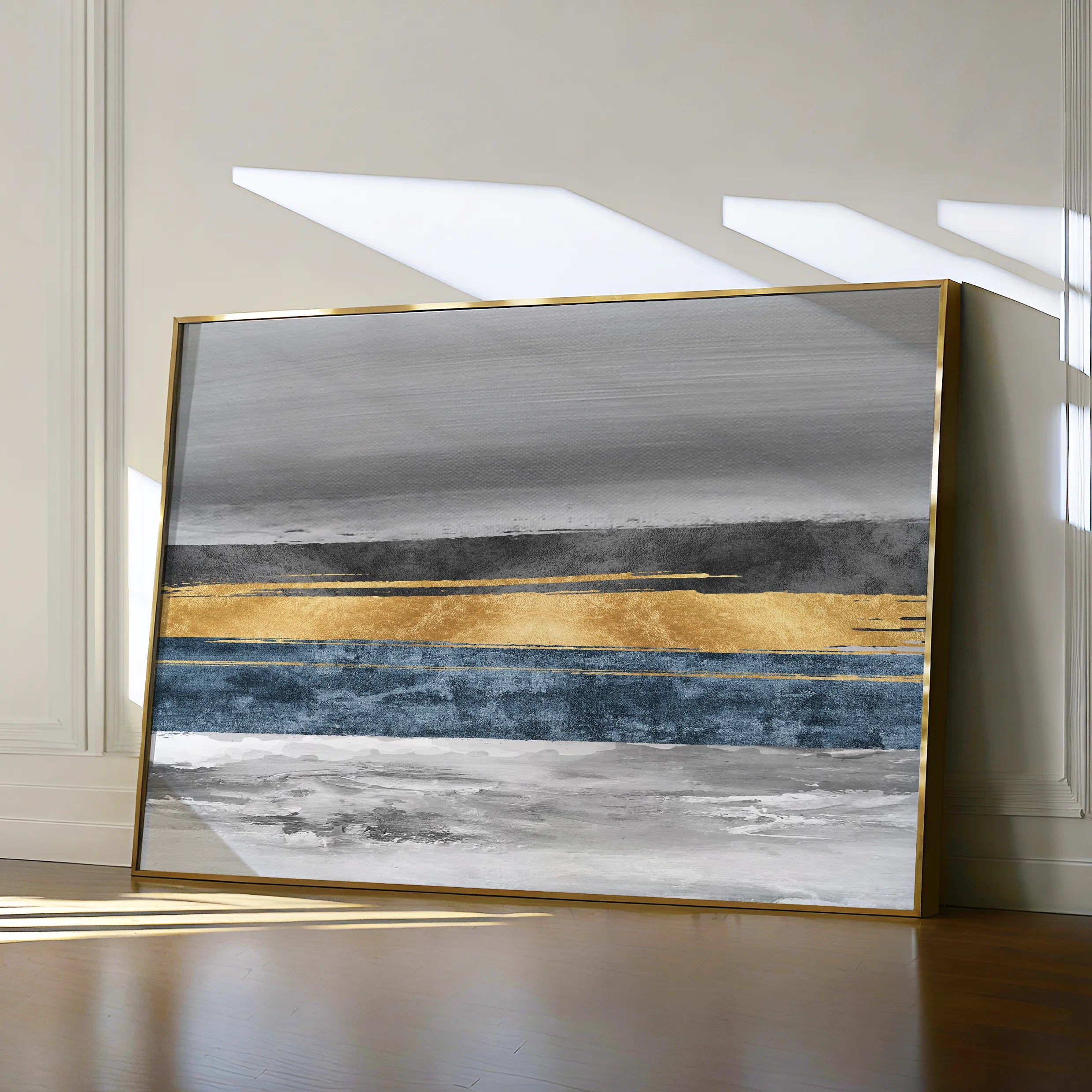 Abstract 088 Canvas Art 18" x 24" / 45 x 60 cm / Black