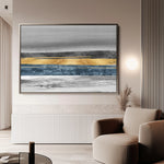 Abstract 088 Canvas Art 18" x 24" / 45 x 60 cm / Black