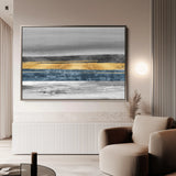 Abstract 088 Canvas Art 18" x 24" / 45 x 60 cm / Black