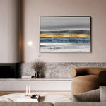Abstract 088 Canvas Art 18" x 24" / 45 x 60 cm / Black