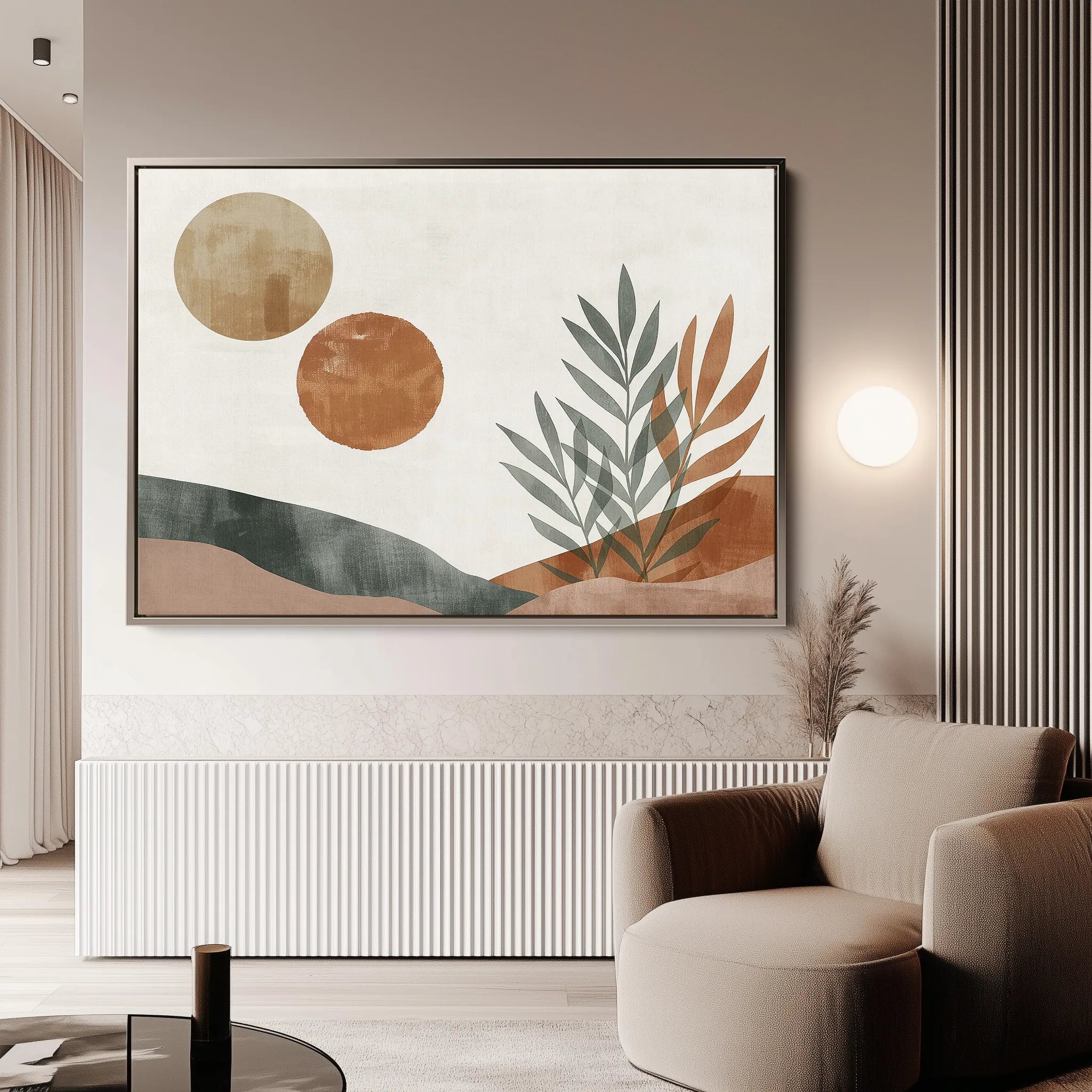 Boho 088 Canvas Art 18" x 24" / 45 x 60 cm / Black