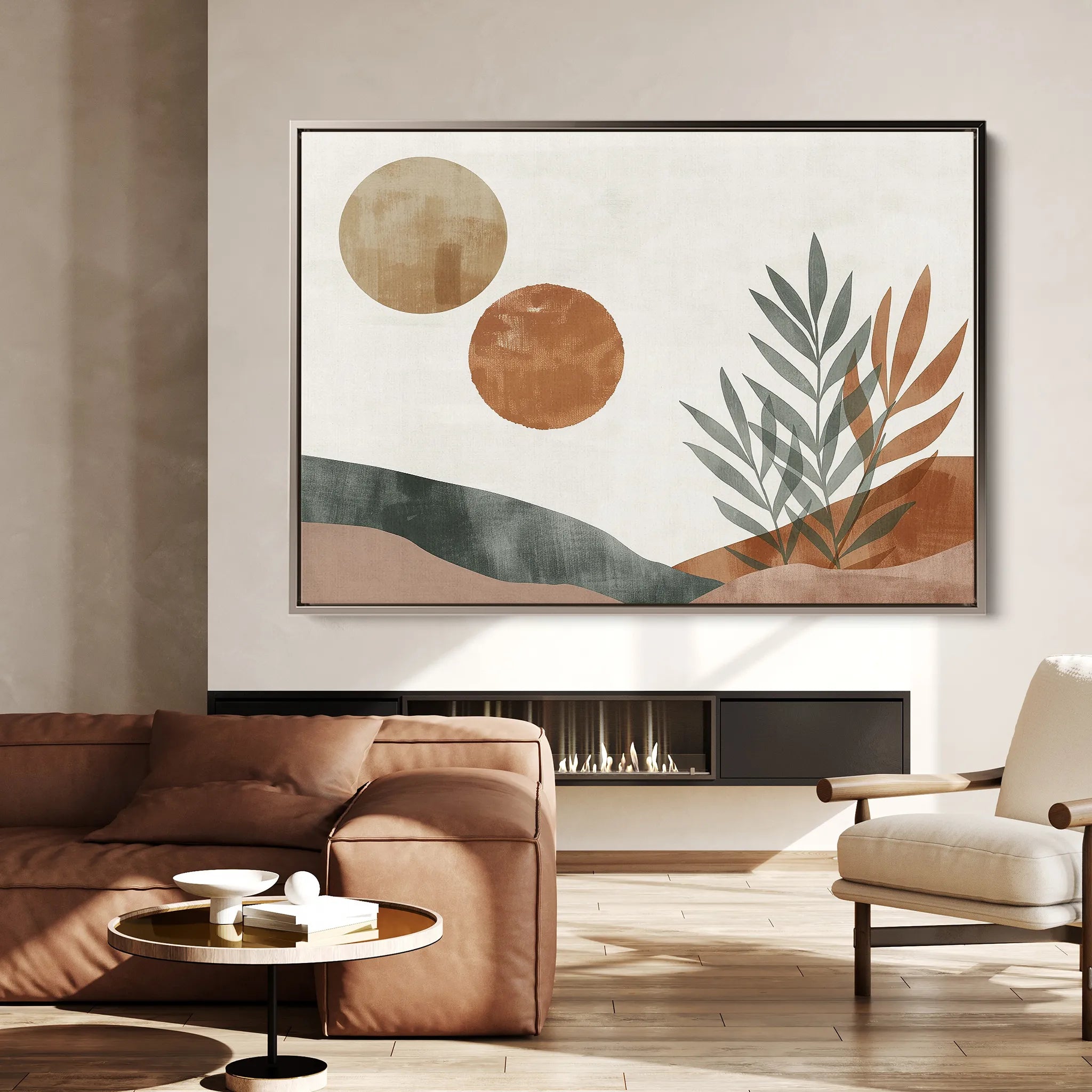 Boho 088 Canvas Art 18" x 24" / 45 x 60 cm / Black