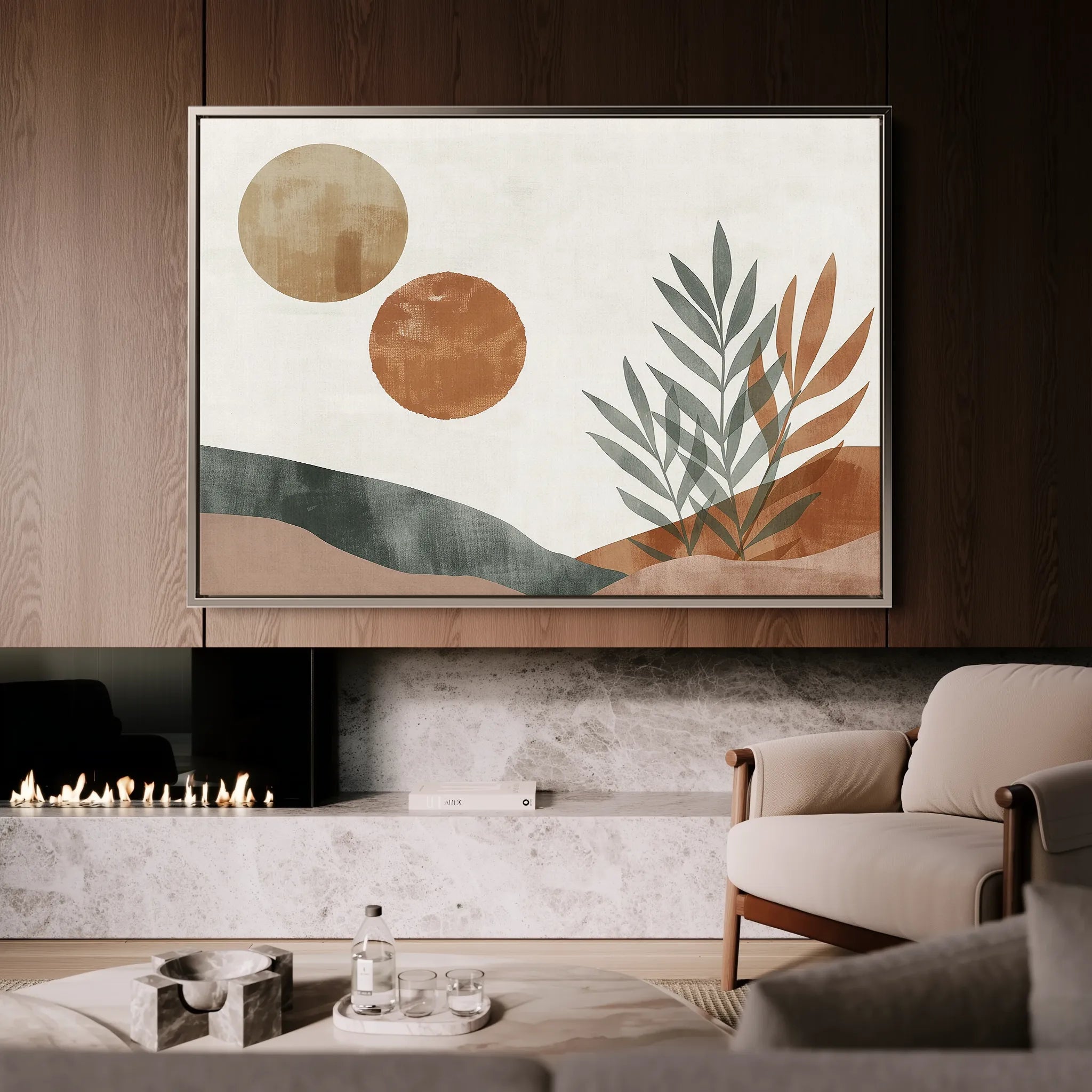 Boho 088 Canvas Art 18" x 24" / 45 x 60 cm / Black