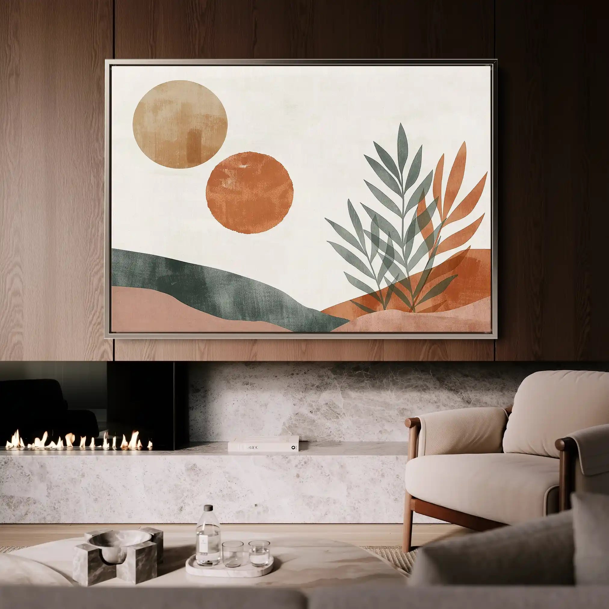 Boho 088 Canvas Art 60 x 40 cm / Black