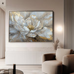 Floral 088 Canvas Art 18" x 24" / 45 x 60 cm / Black