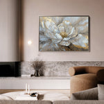 Floral 088 Canvas Art 18" x 24" / 45 x 60 cm / Black