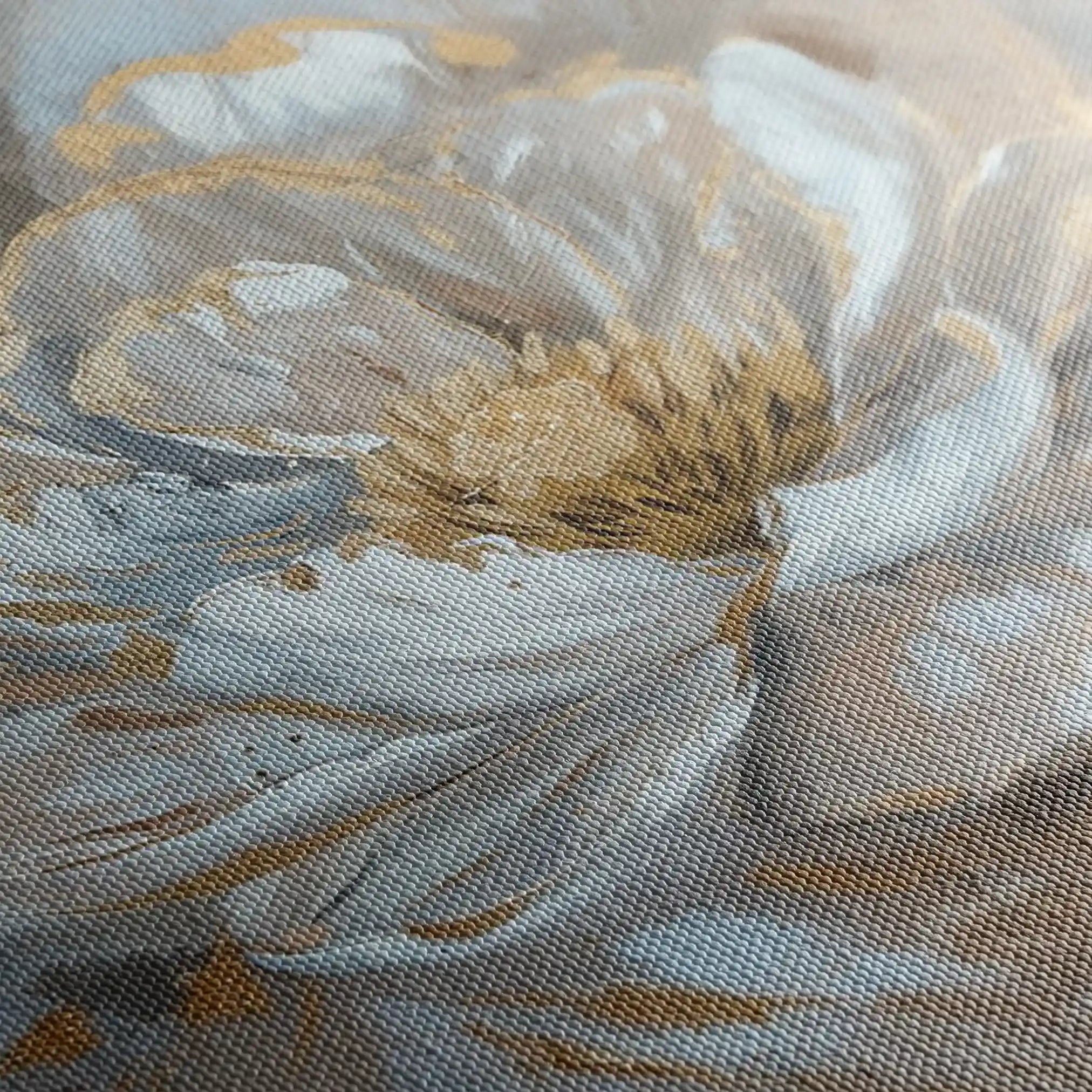 Floral 088 Canvas Art 18" x 24" / 45 x 60 cm / Black