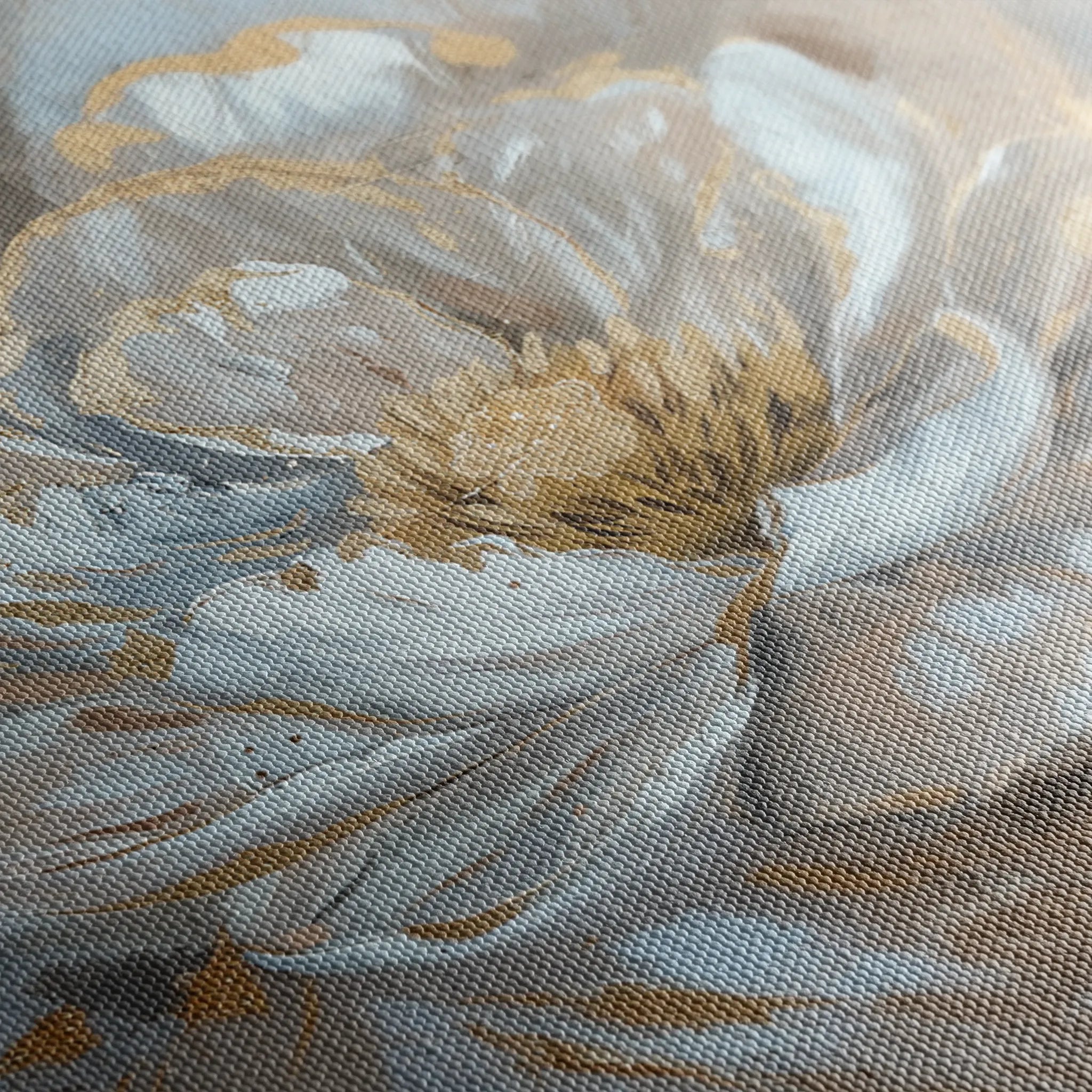 Floral 088 Canvas Art 18" x 24" / 45 x 60 cm / Black