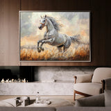 Horses 088 Canvas Art 18" x 24" / 45 x 60 cm / Black
