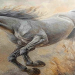 Horses 088 Canvas Art 18" x 24" / 45 x 60 cm / Black