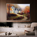 Landscape 088 Canvas Art 18" x 24" / 45 x 60 cm / Black