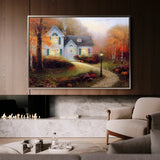 Landscape 088 Canvas Art 18" x 24" / 45 x 60 cm / Black