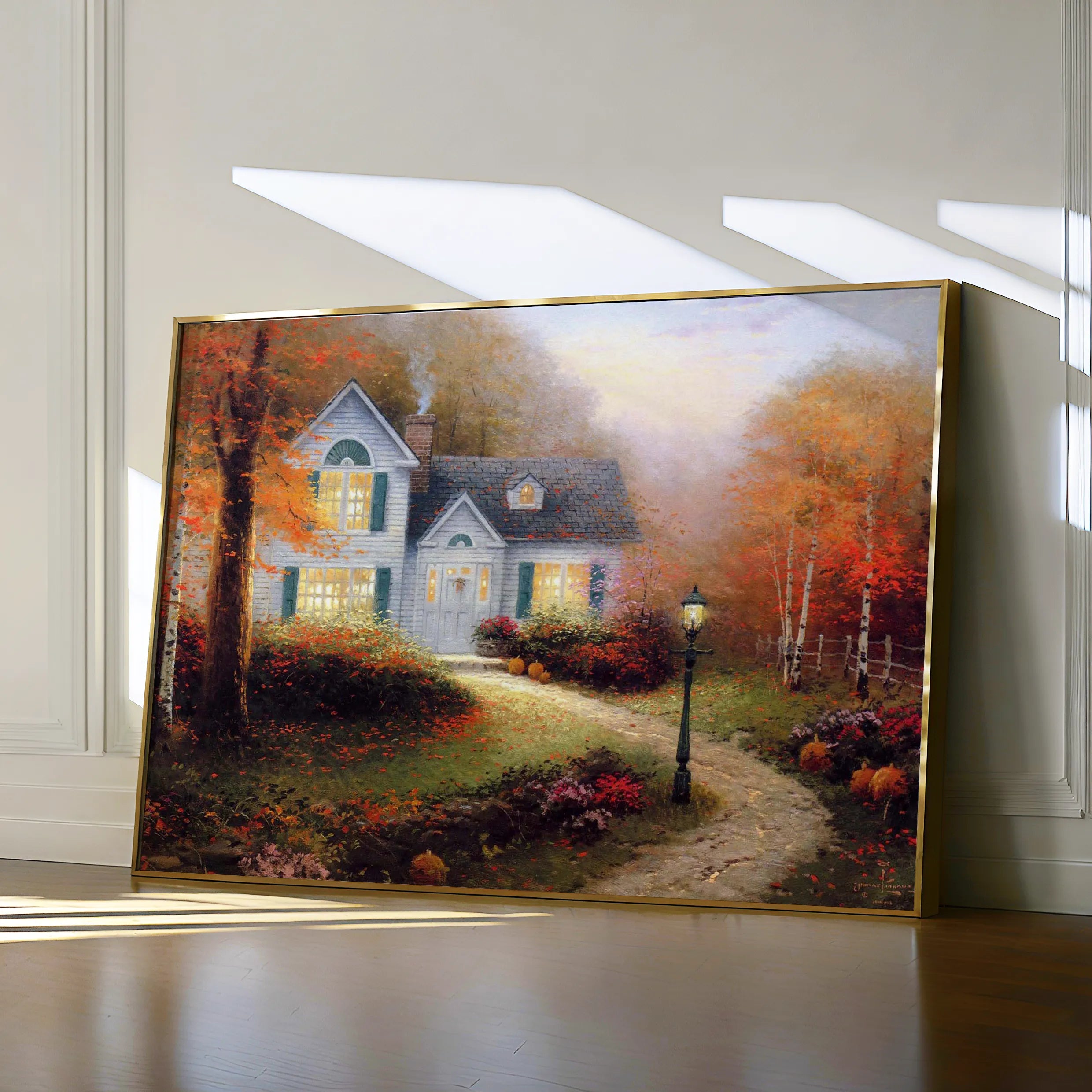 Landscape 088 Canvas Art 18" x 24" / 45 x 60 cm / Black